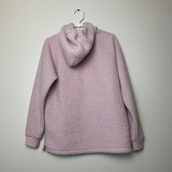 PINK VS Pink Sherpa Teddy Hooded Coat - Picture 5 of 5